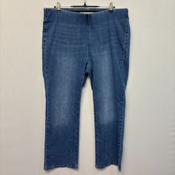 Soft Surroundings Pull-On Jeggings Jeans Size 1X Stretch Denim C029 -20 - Picture 1 of 16